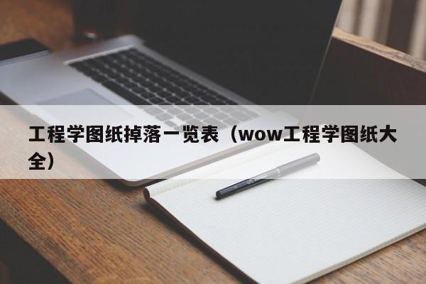 工程学图纸掉落一览表（wow工程学图纸大全）