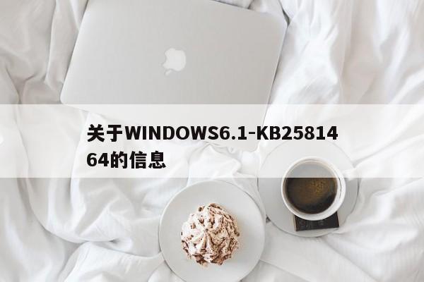 关于WINDOWS6.1-KB2581464的信息